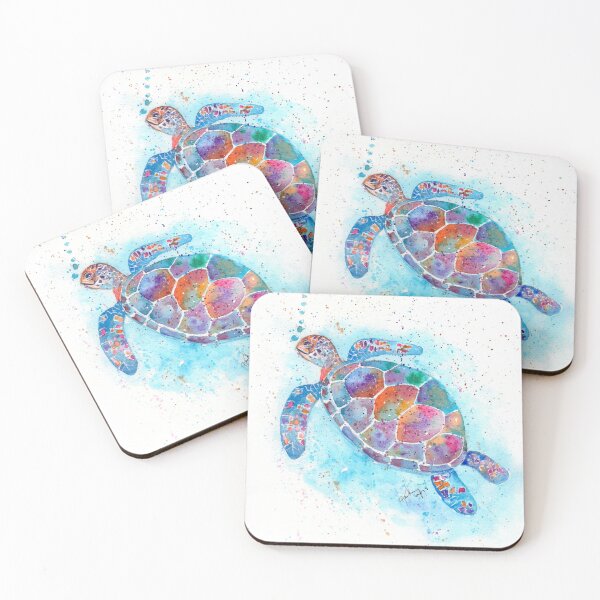 Item preview, Colorful Rainbow Sea Turtle designed and sold by karen  curinga.