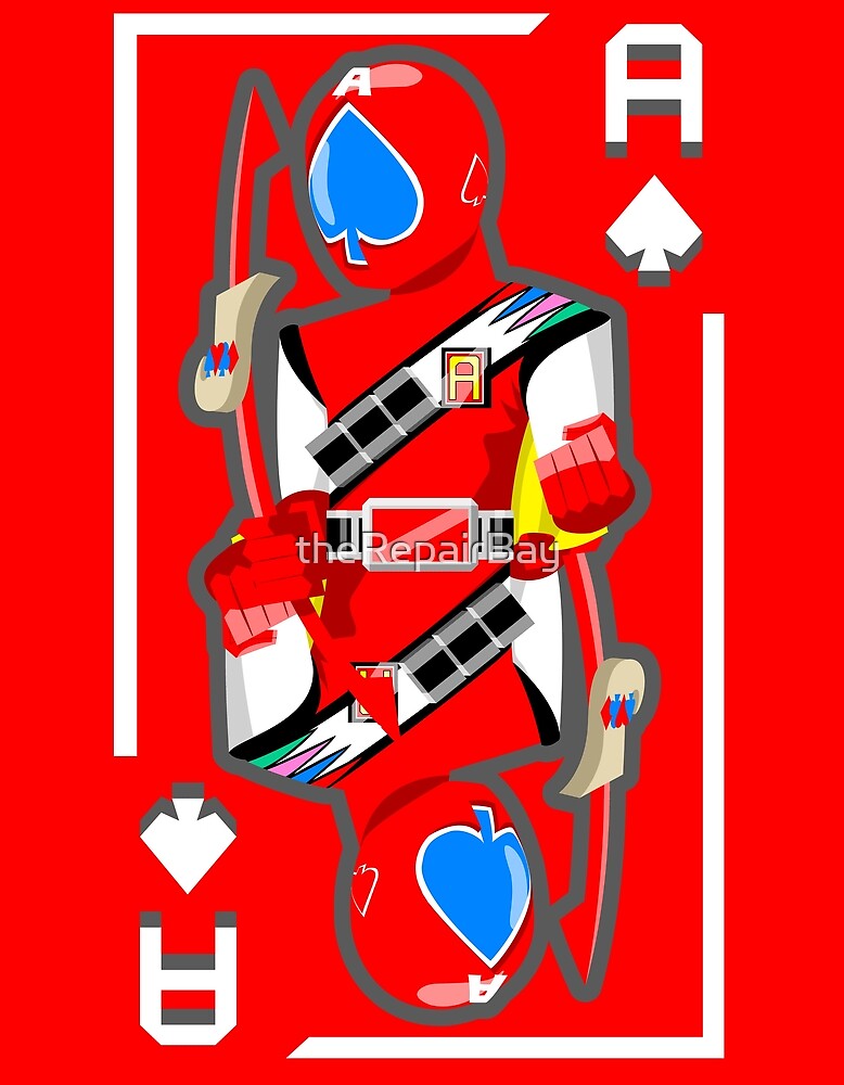 "JAKQ the Ace of Spades (Red)" by theRepairBay Redbubble