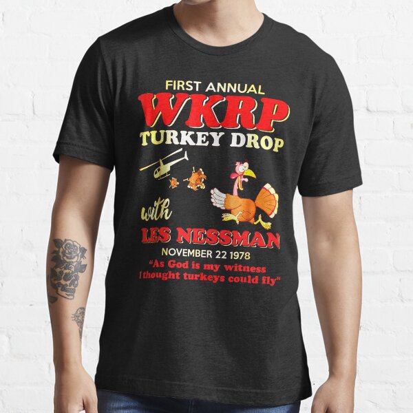 "FirstannualWKRPTurkeyDrop withLesNessmanTShirtThanksgiving
