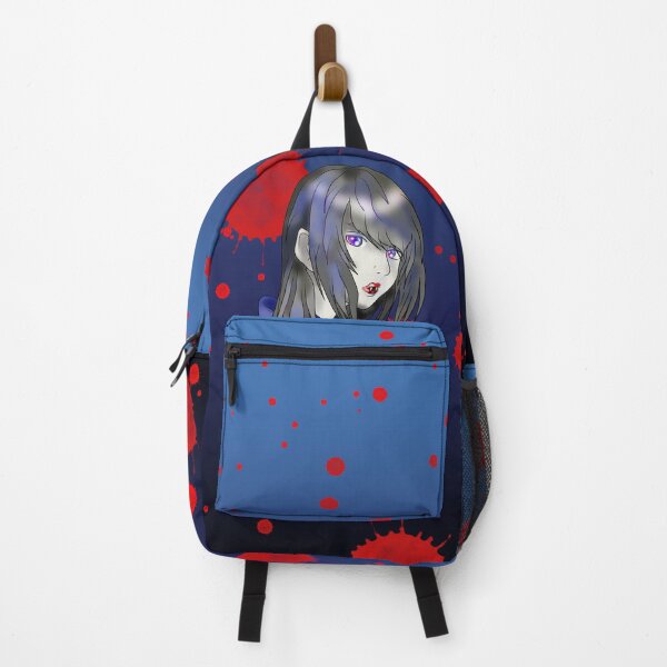 Item preview, Cartoon teenage vampire in blue designed and sold by CuisineCat.