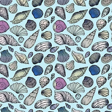 Artwork thumbnail, Summer Time Fun Colorful Shells by CreativeMeaning
