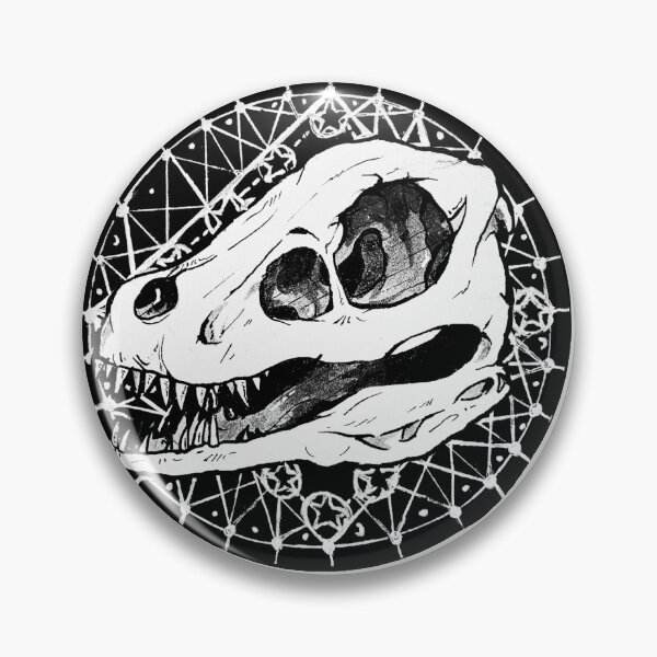 Item preview, Velociraptor Dinosaur Skull Astrology Sticker designed and sold by smilc.