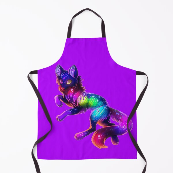 Item preview, Cute Rainbow Neon Wolf (Purple) designed and sold by Kadeda.