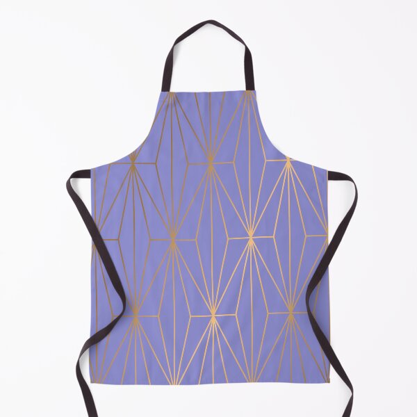 Item preview, Dark Pastel Purple Gold Geometric Pattern designed and sold by Vic Torys ☆.