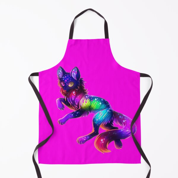 Item preview, Cute Rainbow Neon Wolf (Pink) designed and sold by Kadeda.