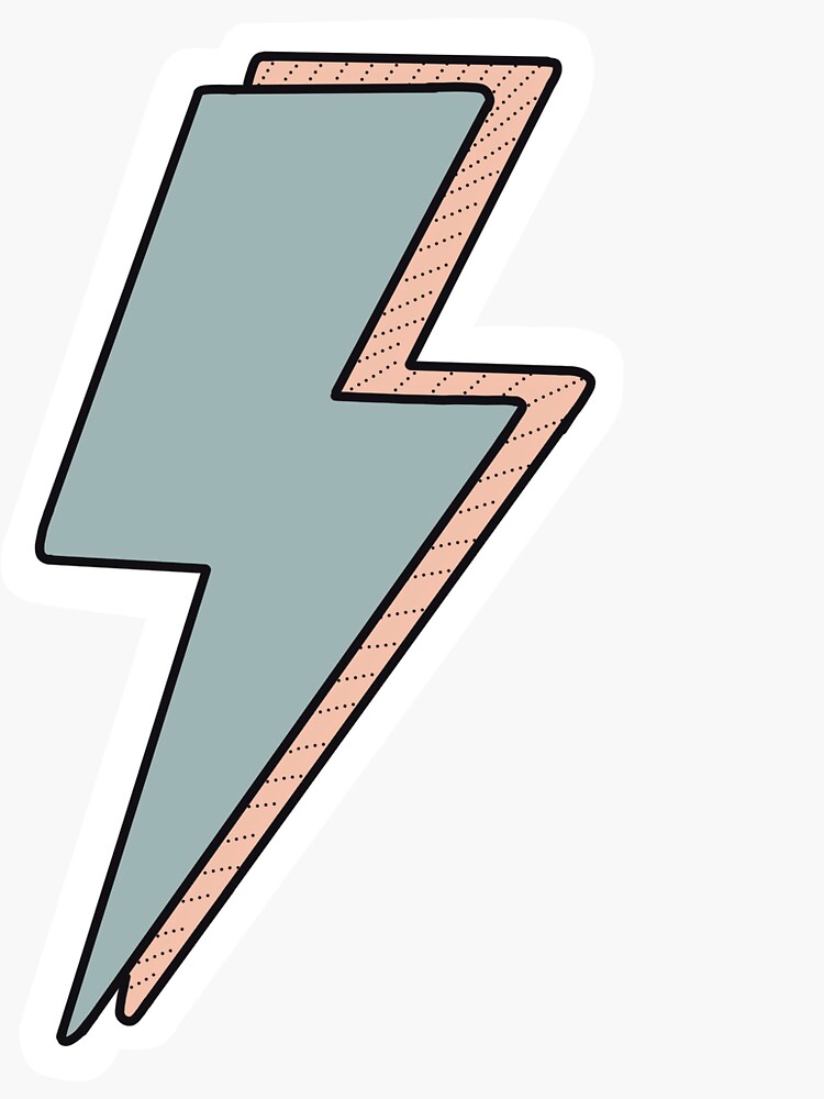 "lightning bolt aesthetic" Sticker for Sale by katiekimiko Redbubble