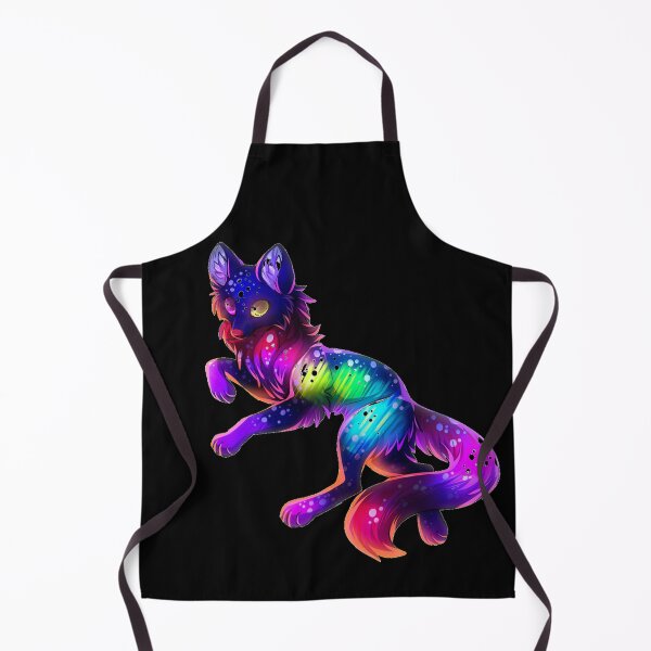 Item preview, Cute Rainbow Neon Wolf (Black) designed and sold by Kadeda.