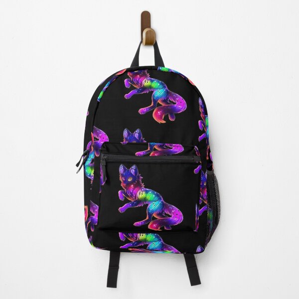 Item preview, Cute Rainbow Neon Wolf (Black) designed and sold by Kadeda.