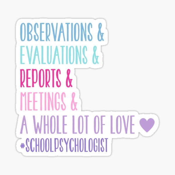 School Psychologist - Basic Ingredients Sticker