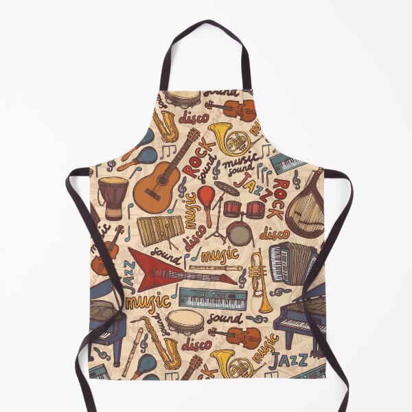Item preview, Band Instruments Seamless Music Pattern designed and sold by edwardecho.