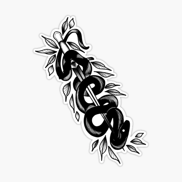 Snake & Sword | Sticker