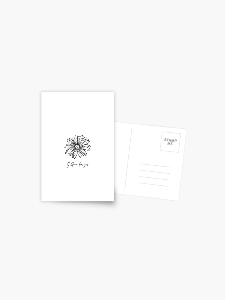 Bts Run Lyrics Quot I Bloom For You Quot Postcard By Coupdecoeur Redbubble