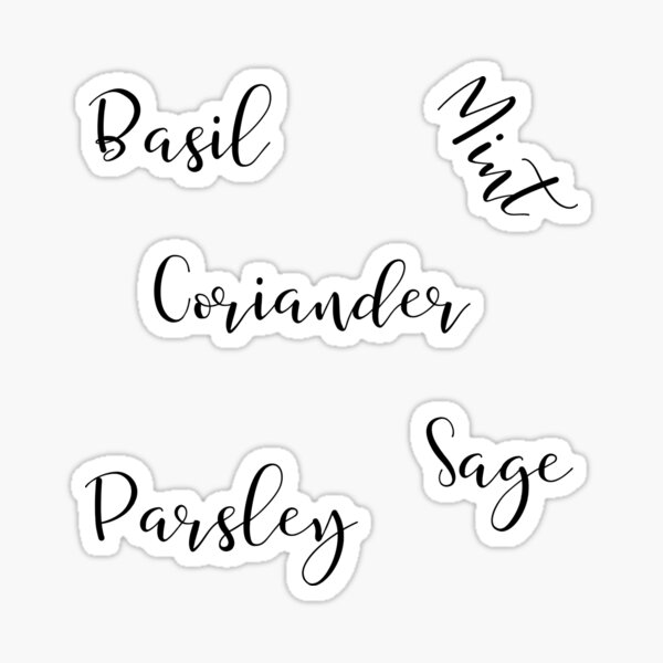Item preview, Pack of Herbs Labels  designed and sold by diverseidentity.