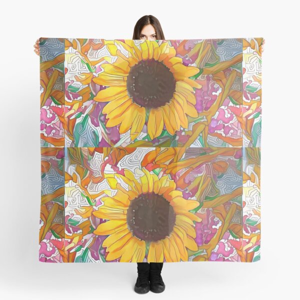 The Sunflower-Sunflower-Sunflower Fields-Sunflower Seeds Scarf
