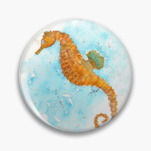 Item preview, Floating Golden Seahorse designed and sold by karen  curinga.