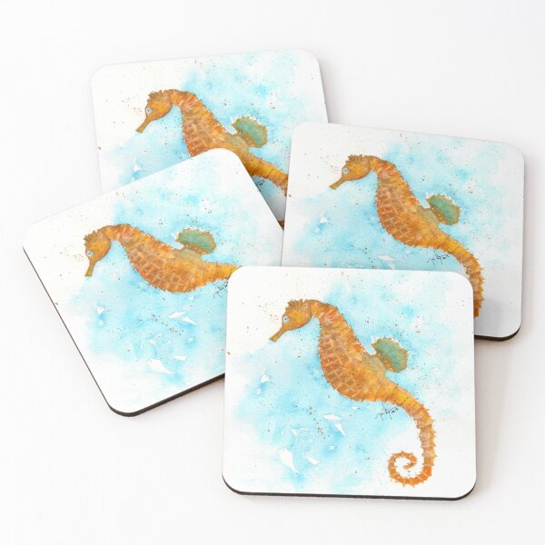 Item preview, Floating Golden Seahorse designed and sold by karen  curinga.