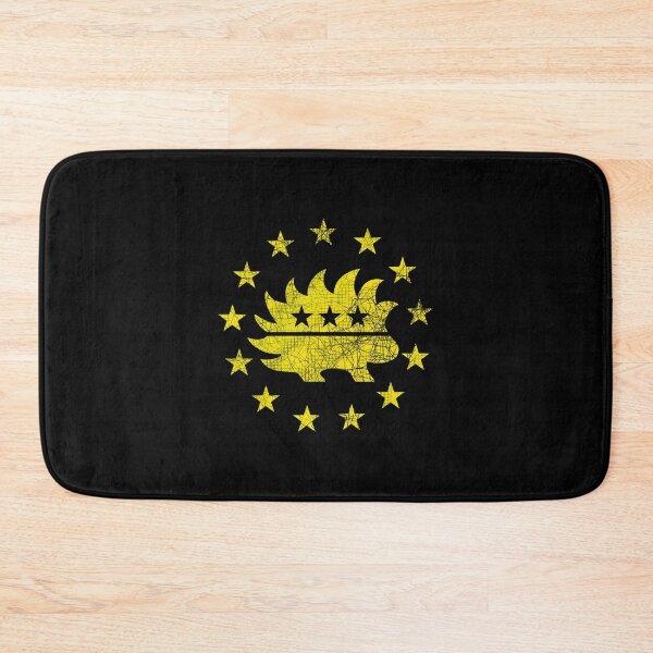 Item preview, Libertarian Porcupine Betsy Ross Flag 13 Stars Yellow Distressed Graphic designed and sold by NoveltyMerch.