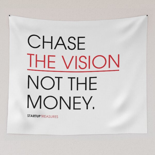 Item preview, Chase the Vision not the Money, Startup Quote, Startup Motivation, Business Quotes, Business Motivation, Entrepreneur Motivation, Business, Entrepreneurs, Money,  designed and sold by rigisdesign.