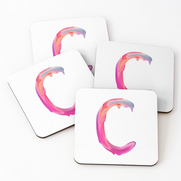 Item preview, Letter C Pink Dripping Paint  designed and sold by Krafty  Arts Studio.