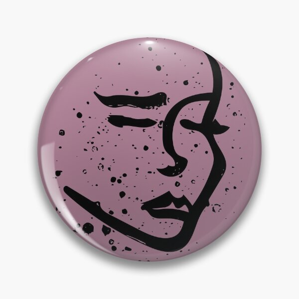 Item preview, Watercolor Female Face on Mauve designed and sold by emmestanec.