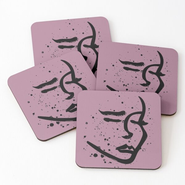 Item preview, Watercolor Female Face on Mauve designed and sold by emmestanec.