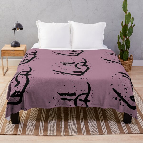Item preview, Watercolor Female Face on Mauve designed and sold by emmestanec.