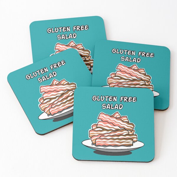 Item preview, Gluten free salad, food funny, bacon jokes designed and sold by Tim Addison.