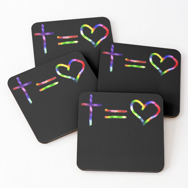 Item preview, Copy of Jesus Equals Love Rainbow Tie Dye Graffiti Symbols designed and sold by 4Craig.