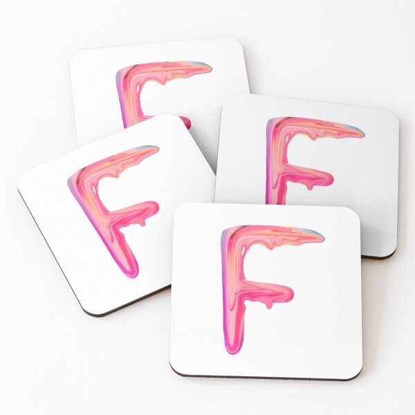 Item preview, Letter F Pink Dripping Paint  designed and sold by Krafty  Arts Studio.