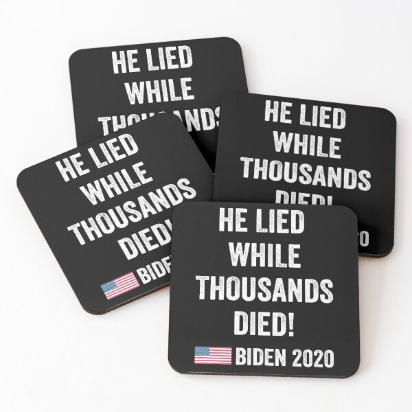 Item preview, Miente mientras miles mueren. Anti-Trump designed and sold by Midlife50.