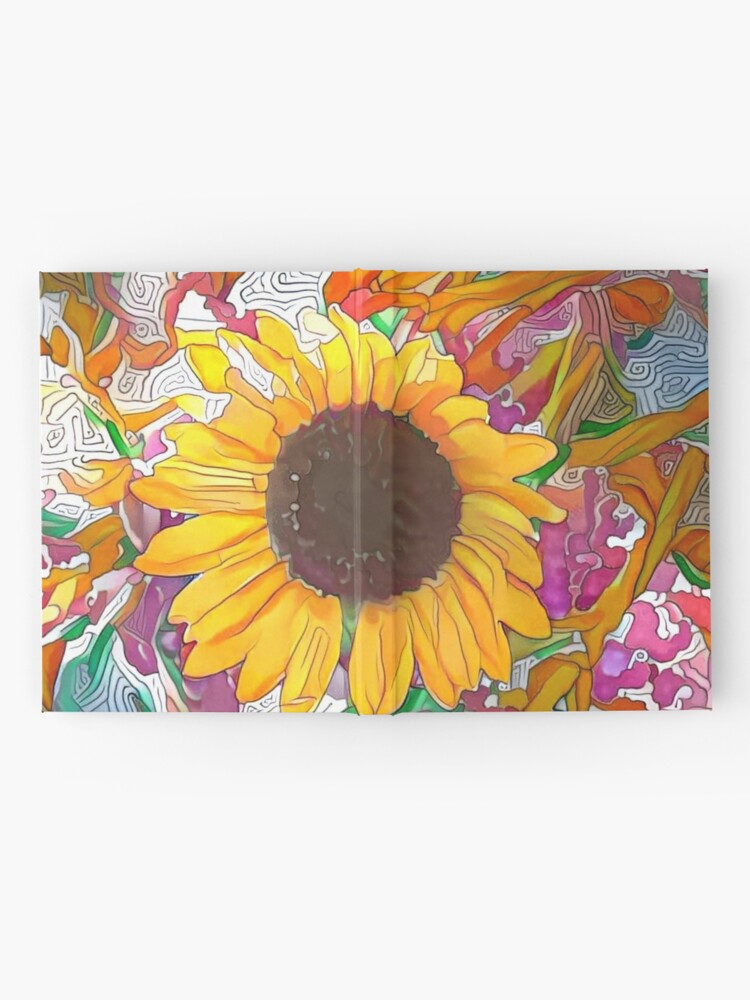 Alternate view of The Sunflower-Sunflower-Sunflower Fields-Sunflower Seeds Hardcover Journal
