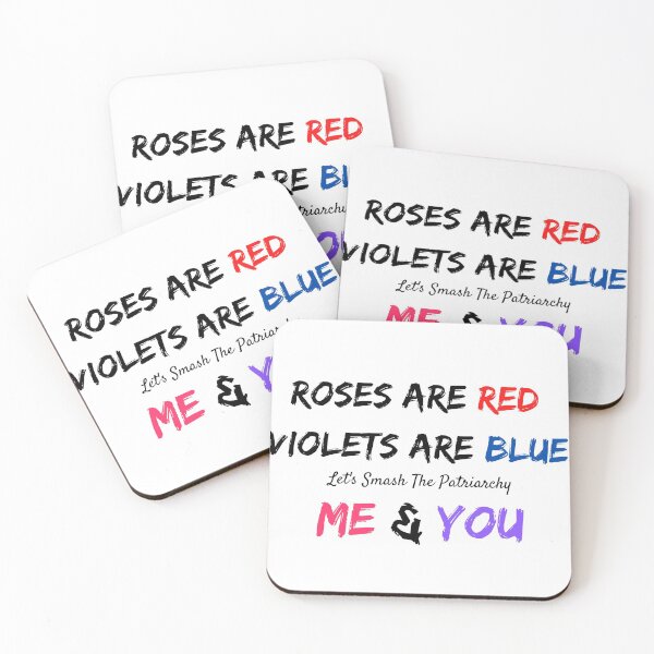 Item preview, Roses Are Red Violet Are Blue Let's Smash The Patriarchy Me And You T-Shirt designed and sold by OAPod.