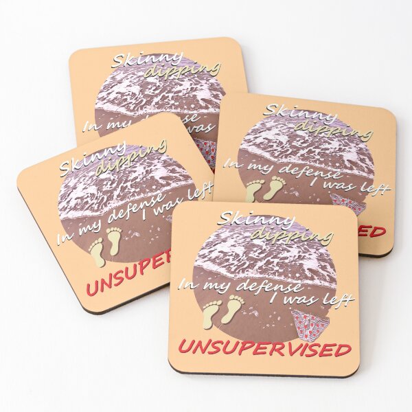 Item preview, In my defense I was left unsupervised Skinny dipping on beach funny phrase designed and sold by SlowToes.