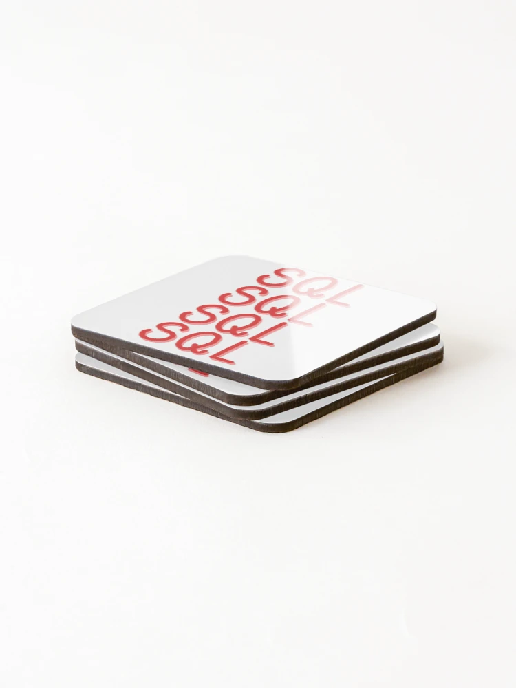 Thumbnail 4 of 5, Coasters (Set of 4), SQL, SQL, SQL designed and sold by ienjoydogs.