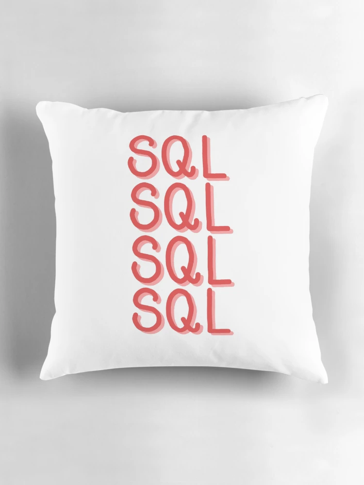 Thumbnail 3 of 4, Pillow, SQL, SQL, SQL designed and sold by ienjoydogs.