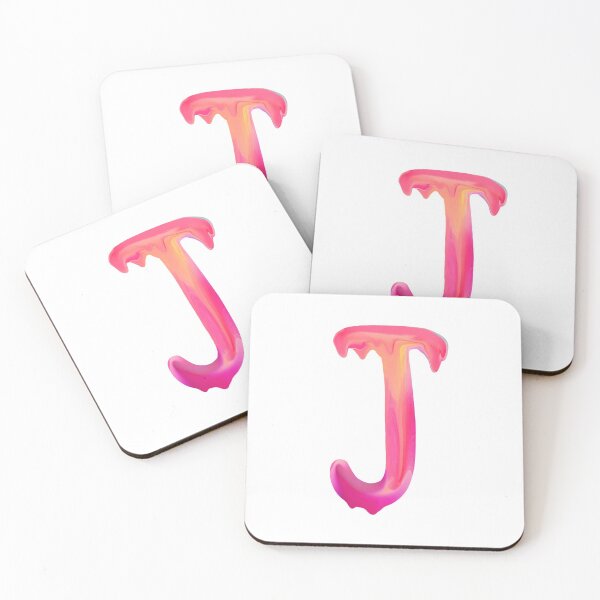 Item preview, Letter J Pink Dripping Paint  designed and sold by Krafty  Arts Studio.