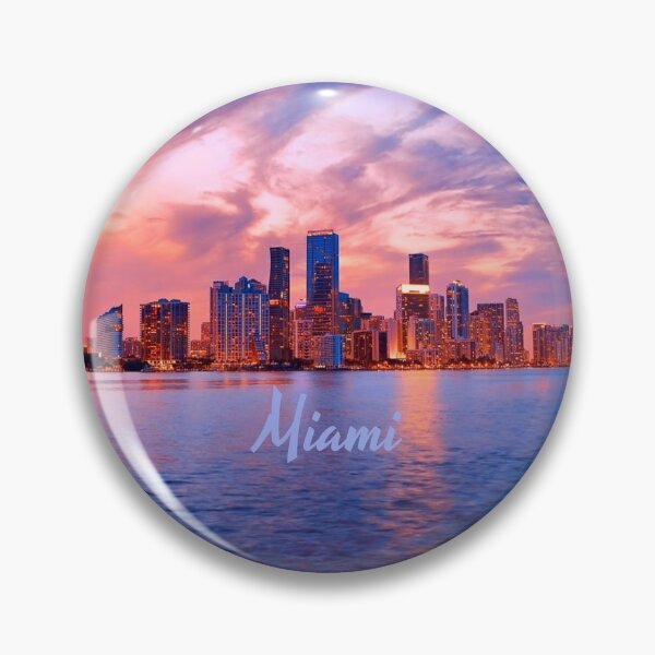 Item preview, Miami Beach Florida City Skyline designed and sold by mwagie.
