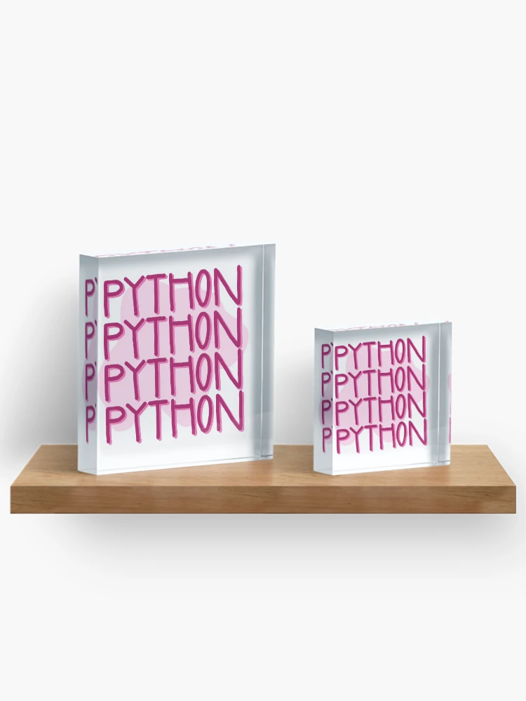 Thumbnail 3 of 5, Acrylic Block, Python, Python, Python designed and sold by ienjoydogs.