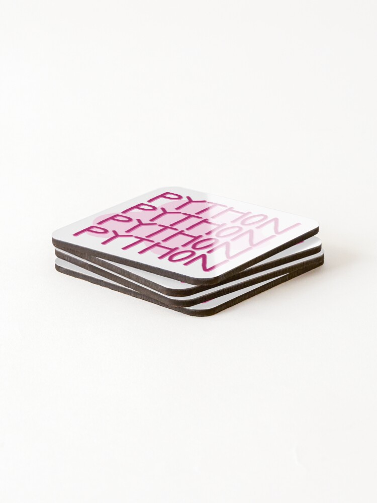 Thumbnail 4 of 5, Coasters (Set of 4), Python, Python, Python designed and sold by ienjoydogs.