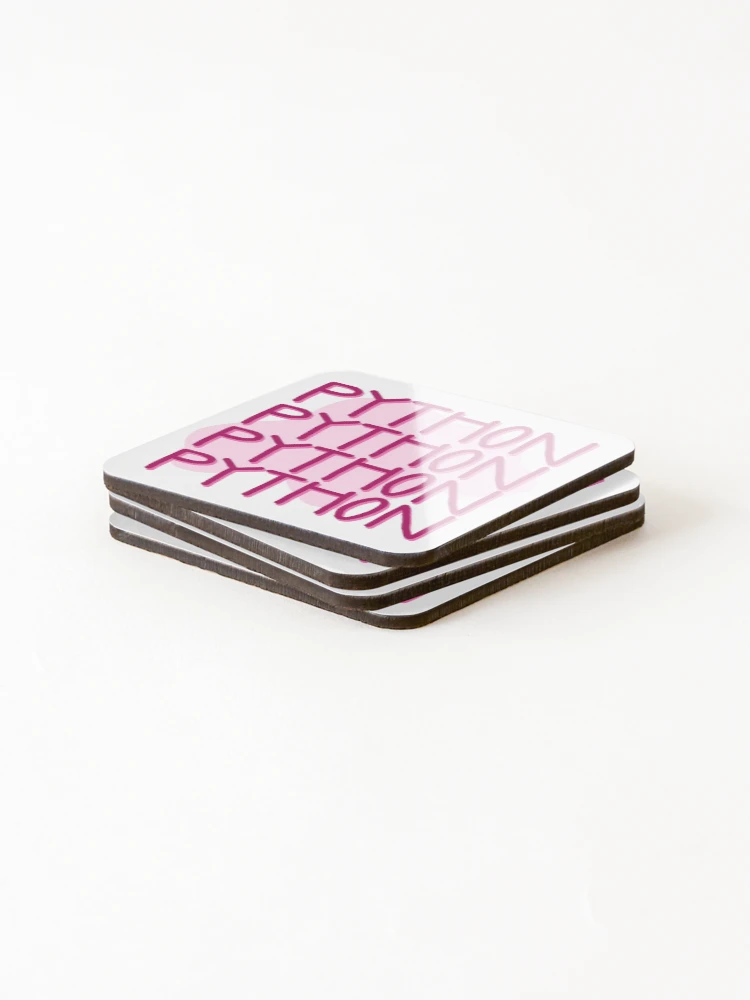 Thumbnail 4 of 5, Coasters (Set of 4), Python, Python, Python designed and sold by ienjoydogs.