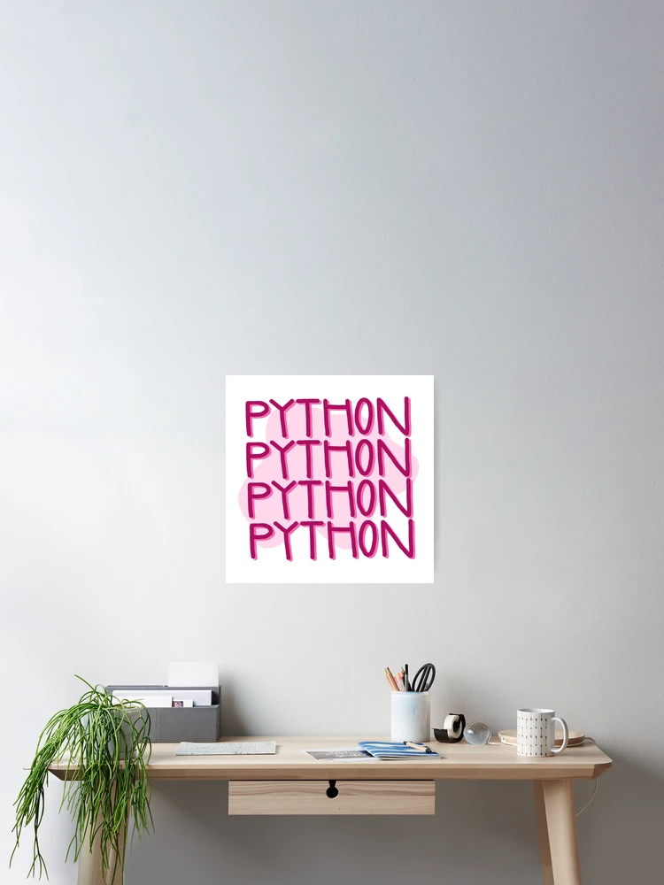 Thumbnail 2 of 3, Poster, Python, Python, Python designed and sold by ienjoydogs.