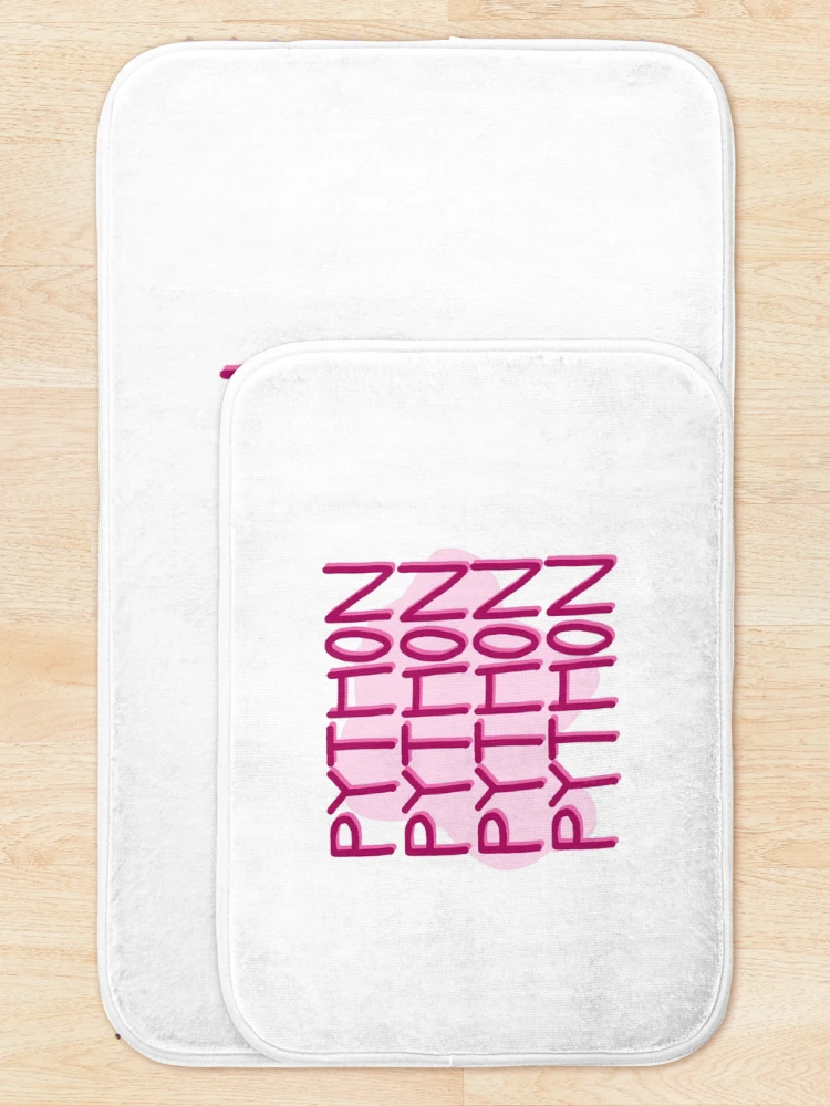 Thumbnail 5 of 6, Bath Mat, Python, Python, Python designed and sold by ienjoydogs.
