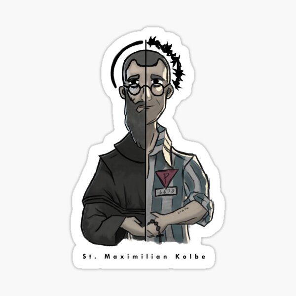 St. Maximilian Kolbe Sticker