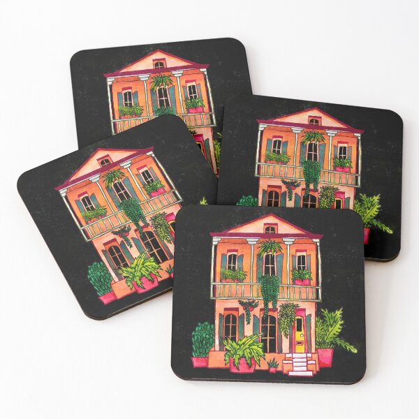 Item preview, Hand Drawn New Orleans Victorian Rowhouse designed and sold by superstarling.