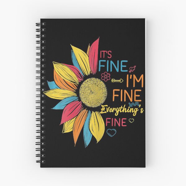 Item preview, Sunflower Colorful It's Fine I'm Fine Everything's Fine designed and sold by PatelLayla.