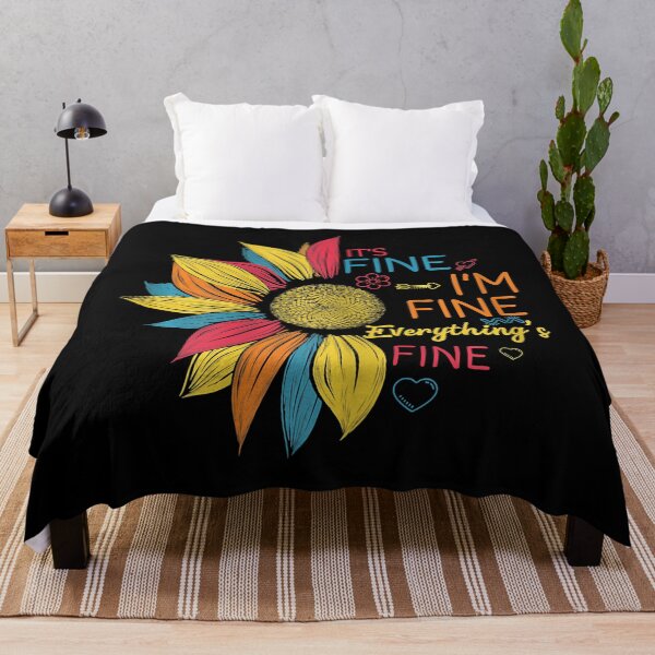 Item preview, Sunflower Colorful It's Fine I'm Fine Everything's Fine designed and sold by PatelLayla.