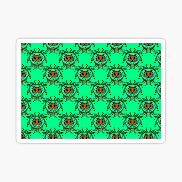 Greenish Pup | Doodle art Sticker