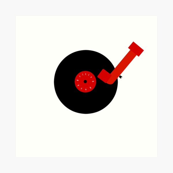 British Rock-Vinyl LP-Turntable Art Print