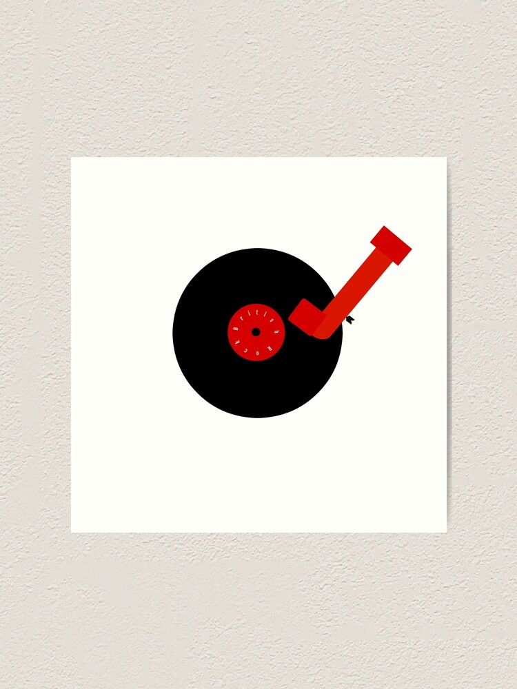 Alternate view of British Rock-Vinyl LP-Turntable Art Print