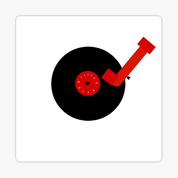 British Rock-Vinyl LP-Turntable Sticker